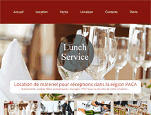 Tablet Screenshot of lunch-service-location.com
